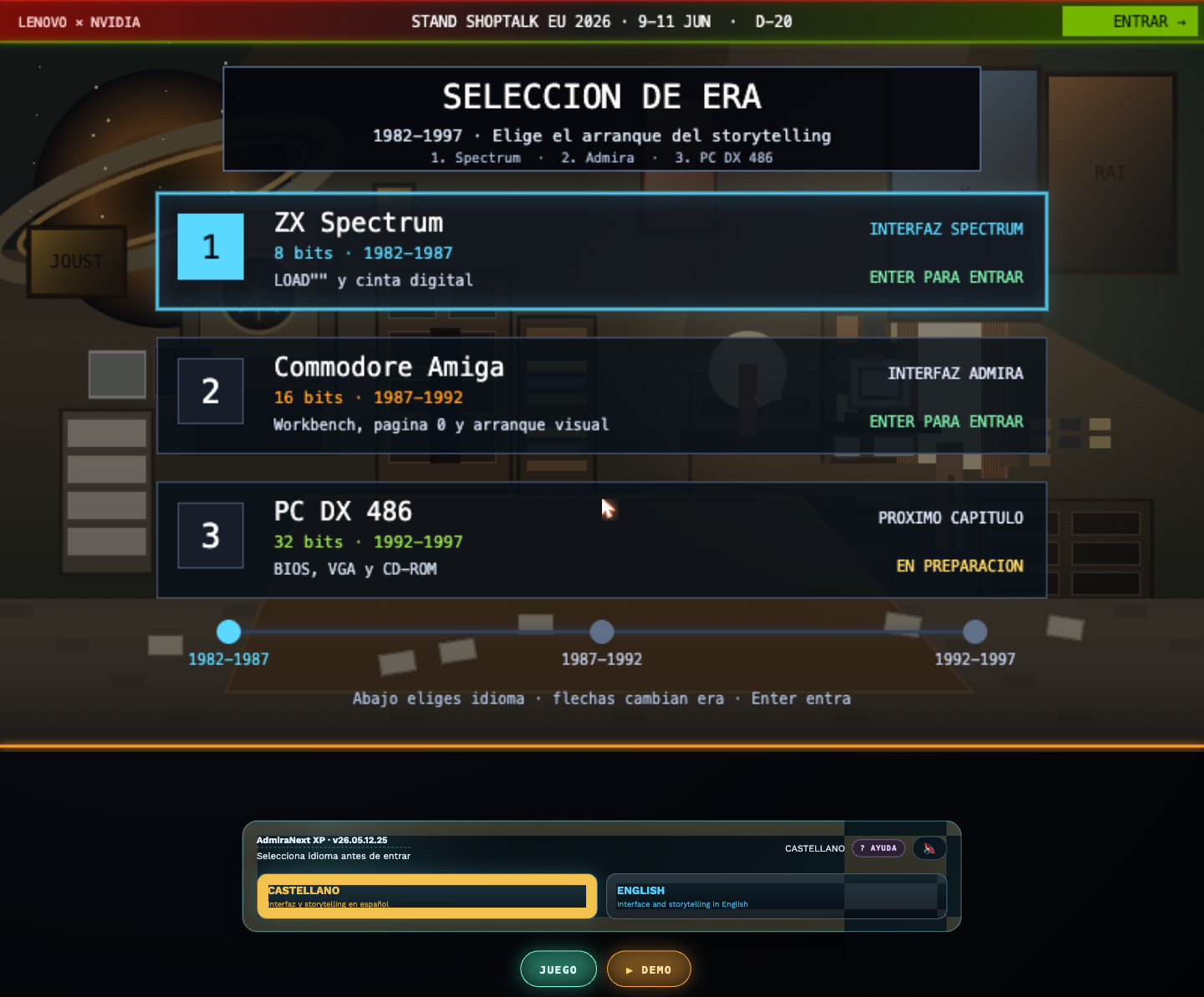 Menú principal